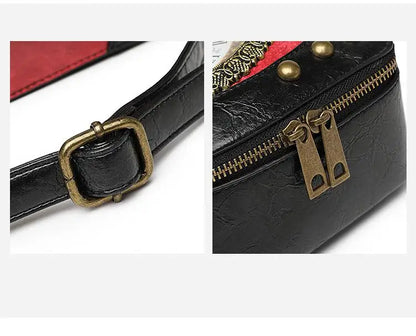 Style Bag female retro portable handbag No. 5 battery walkable clock female bag can be shoulder messenger PU bag