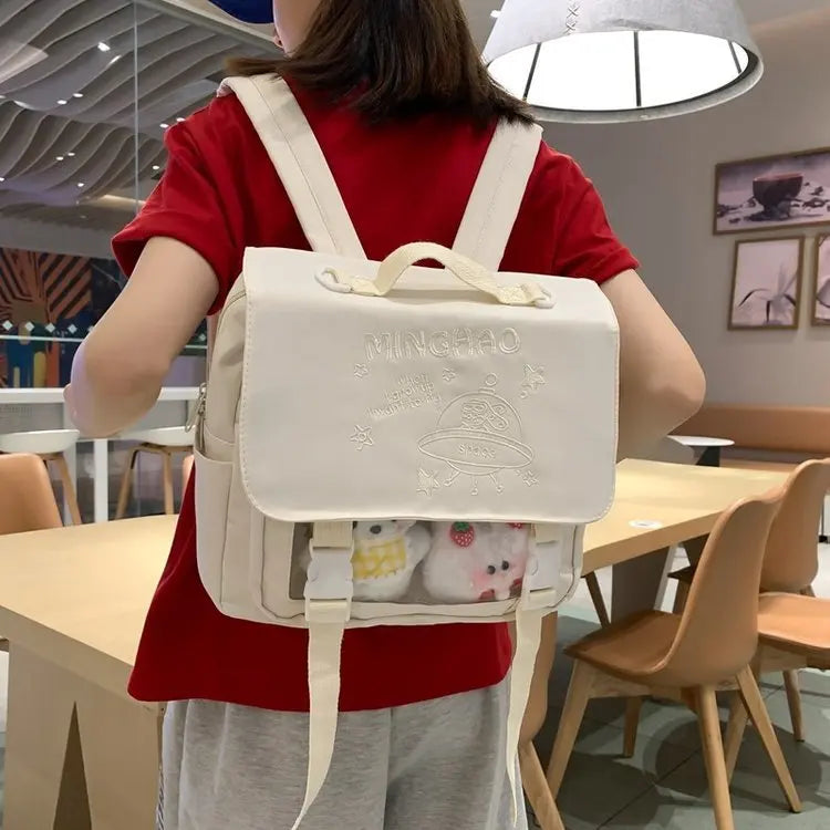 Kawaii Itabag Women 2023 New Small Backpack Girls Transparent Pocket School Bags For Teenage Grils ita bag JK Backpacks Mochilas