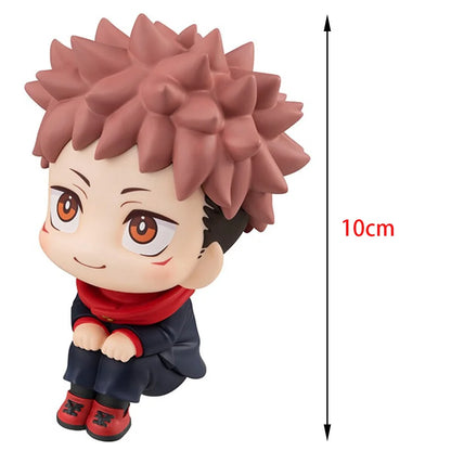 10cm Q Version Anime Figure Toys Anime Jujutsu Kaisen Figure Yuji Itadori Gojo Satori PVC Action Figure Toys Kid Gift