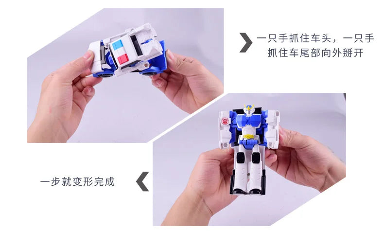 12CM Transformation Robot Kit Toys Models 2 In 1 One Step Model Deformed Car Toy for Boy Gift