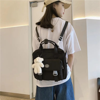 Japanese High School Girls JK Bag For Women PVC Transparent Bag Itabag Second Element 2PCS Handbags Backpacks Tote Bag ita bag