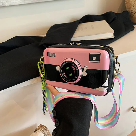 New Camera Shoulder Bag Cute Small Single Shoulder Crossbody Box Bag