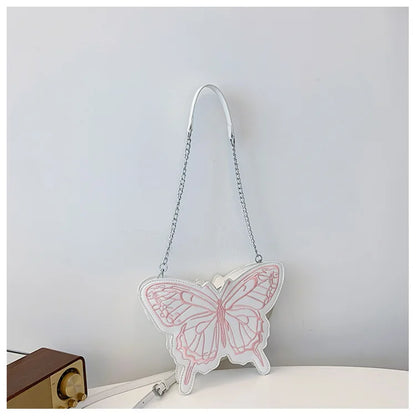 Bolso de hombro con forma de mariposa para mujer, moderno bolso de hombro con hilo bordado, bolso de hombro tipo axila