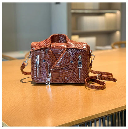 Fashion Jacket Design Crossbody Bag PU Clothes Shape Women Handbag Purse Brand Designer Lady Shoulder Bags Luxury Women's Bag