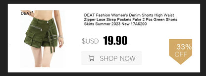 DEAT Fashion Women's Slim Sling Sleeveless Behind Lace-up Spliced Lace Contract Color Blue Short Camis Autumn 2024 New 7AB680