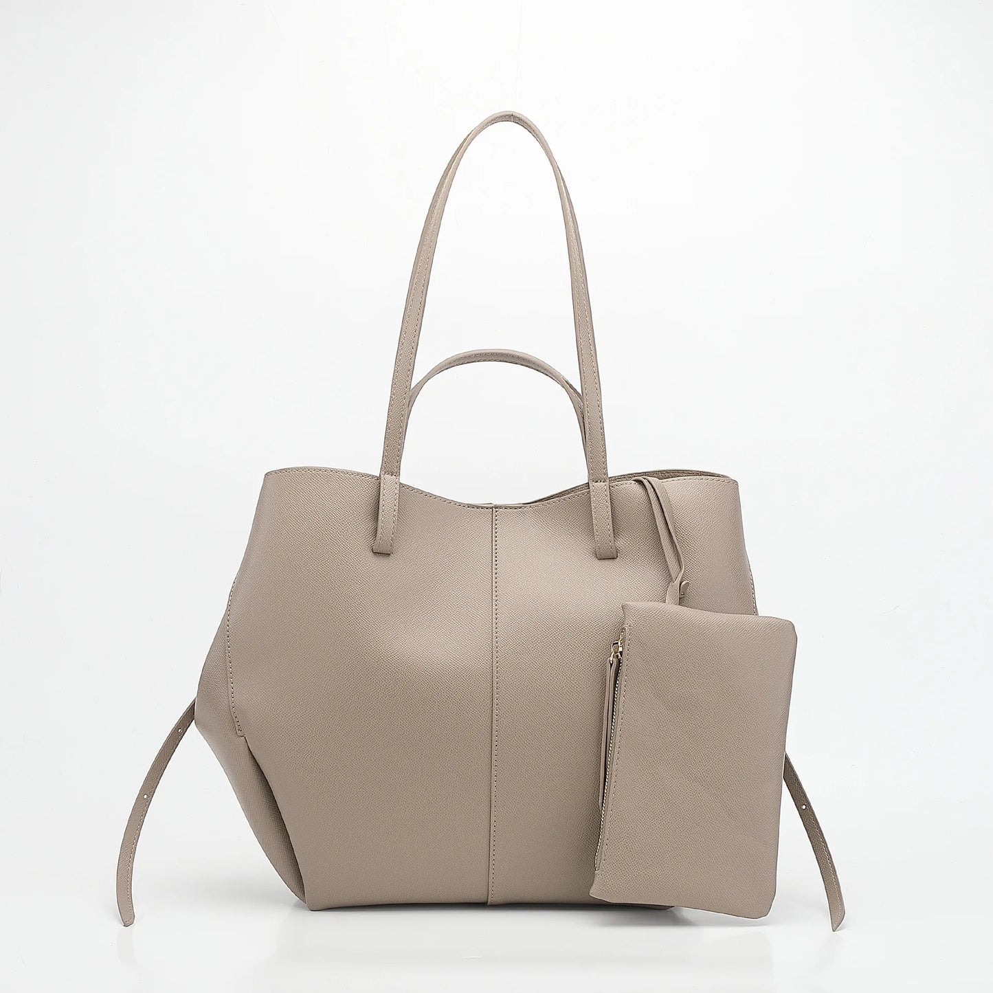 Bolso de mano grande de trapecio de moda, bolsos de diseñador para mujer, bolsos de hombro de cuero sintético mate suave de lujo con monederos pequeños, tendencia 2024