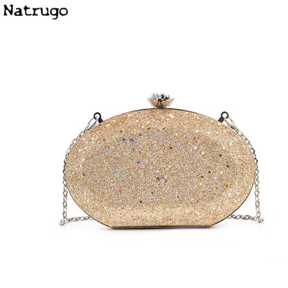 Sac de dîner pour femme Sac de soirée couleur or pour femme Petit sac à bandoulière en forme de boîte Sac à chaîne pour femme