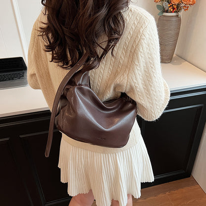 Underarm Soft Soft Leather Crossbody Dumpling Bag