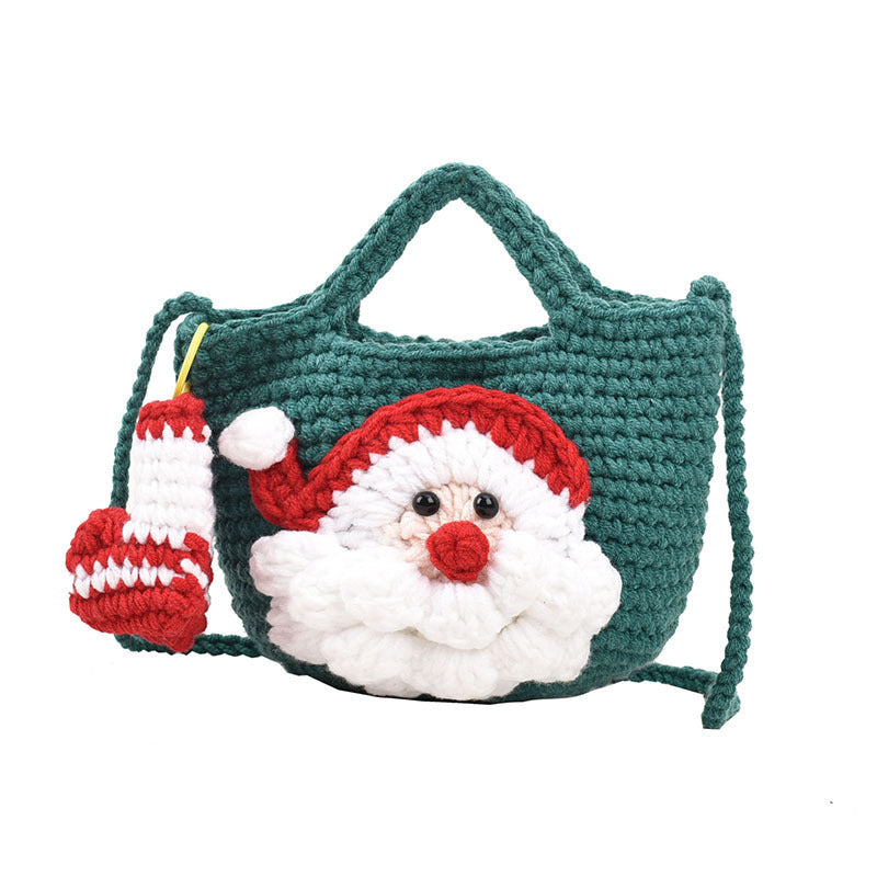 Fashion All-match Shoulder Bag Santa Claus Finished Bag