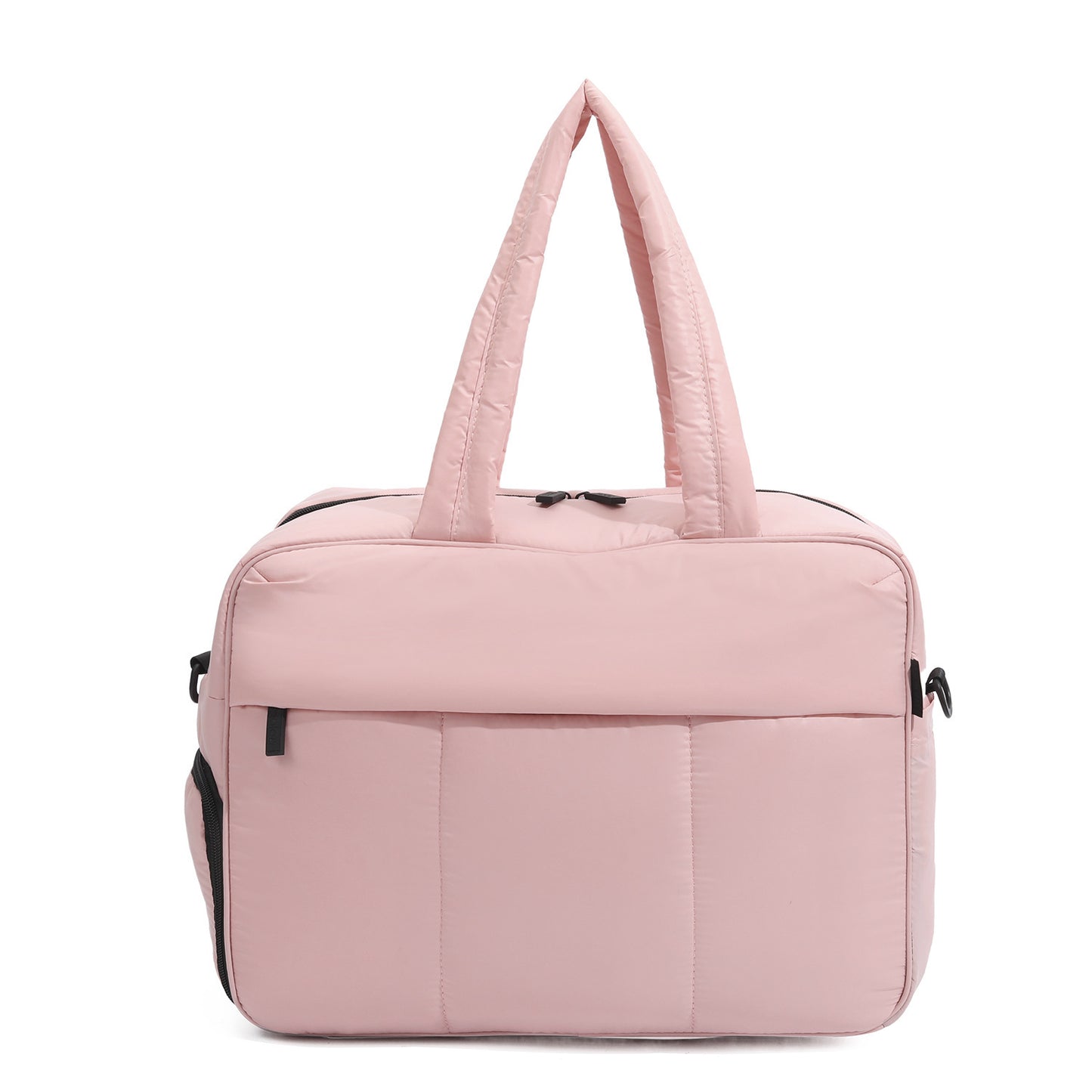 Bolsos de mano de plumón, bolsa de viaje de invierno, bolsa de lona con compartimento para zapatos, portátil, para deportes, yoga, gimnasio, fitness, bolsos de hombro para fin de semana, bolso de mano para pasar la noche para mujer