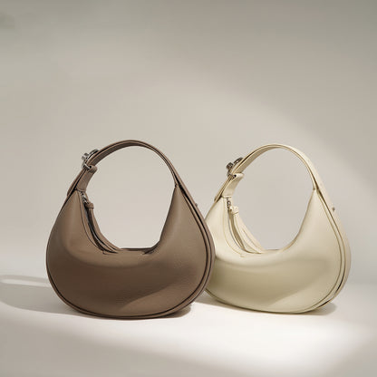 Sac à bandoulière simple en cuir de vachette à couche supérieure simple pour femme