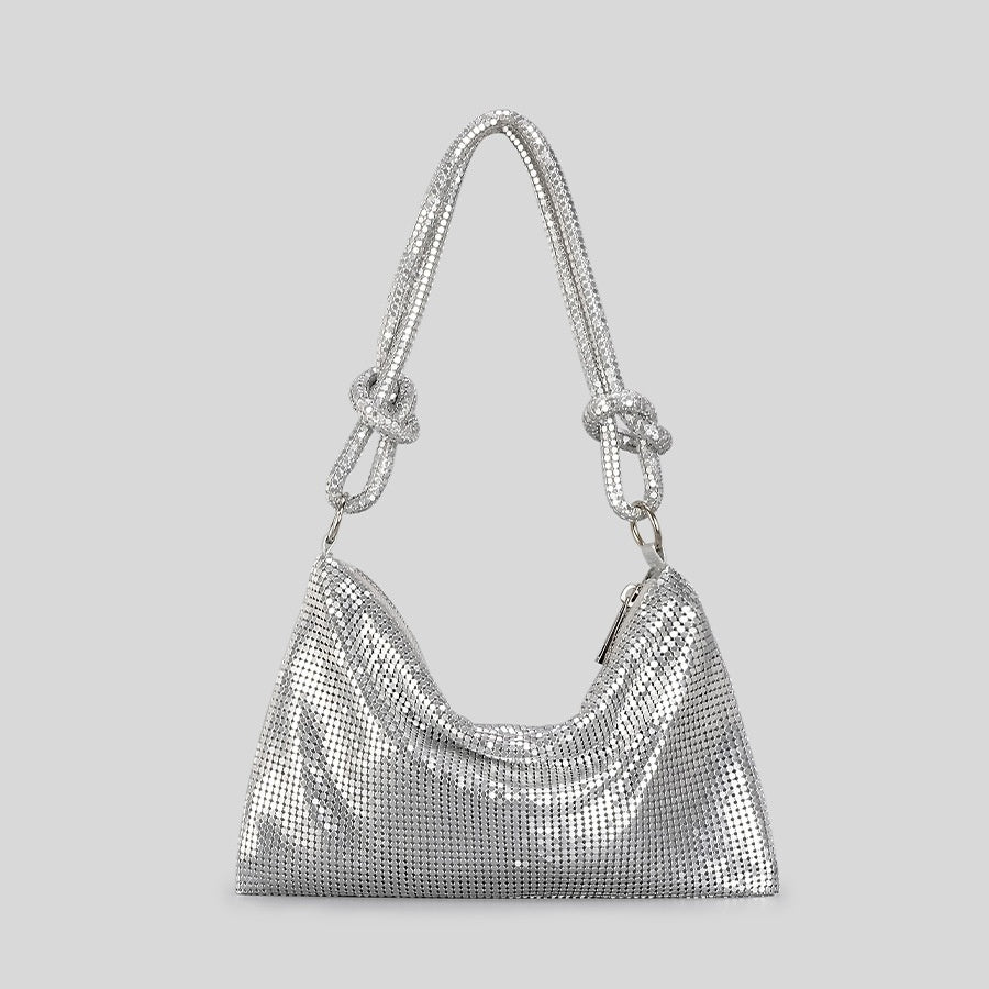 Aluminum Sheet Underarm Women's Bag Fashion High Sense Metal Sequins