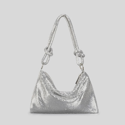 Aluminum Sheet Underarm Women's Bag Fashion High Sense Metal Sequins