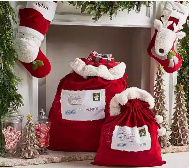 Extra Large Christmas Gift Bag With Drawstring