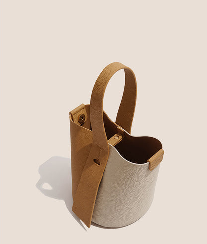 Sac à bandoulière simple et rétro en cuir pour femme