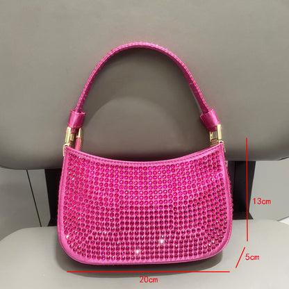 Sac à main brillant en diamant pour femme