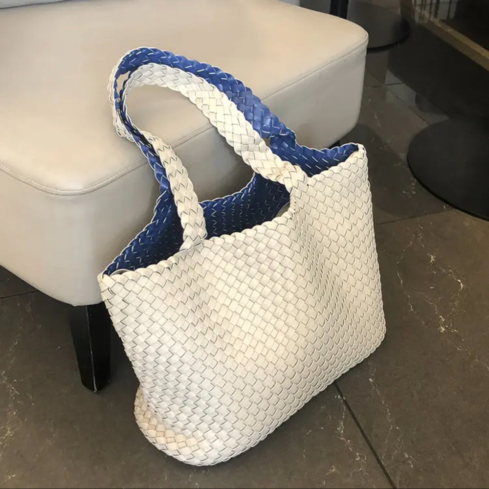 Woven Bag Open Cross Handbag