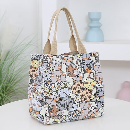 Sac à main portable de grande capacité pour femme avec motif dessin animé