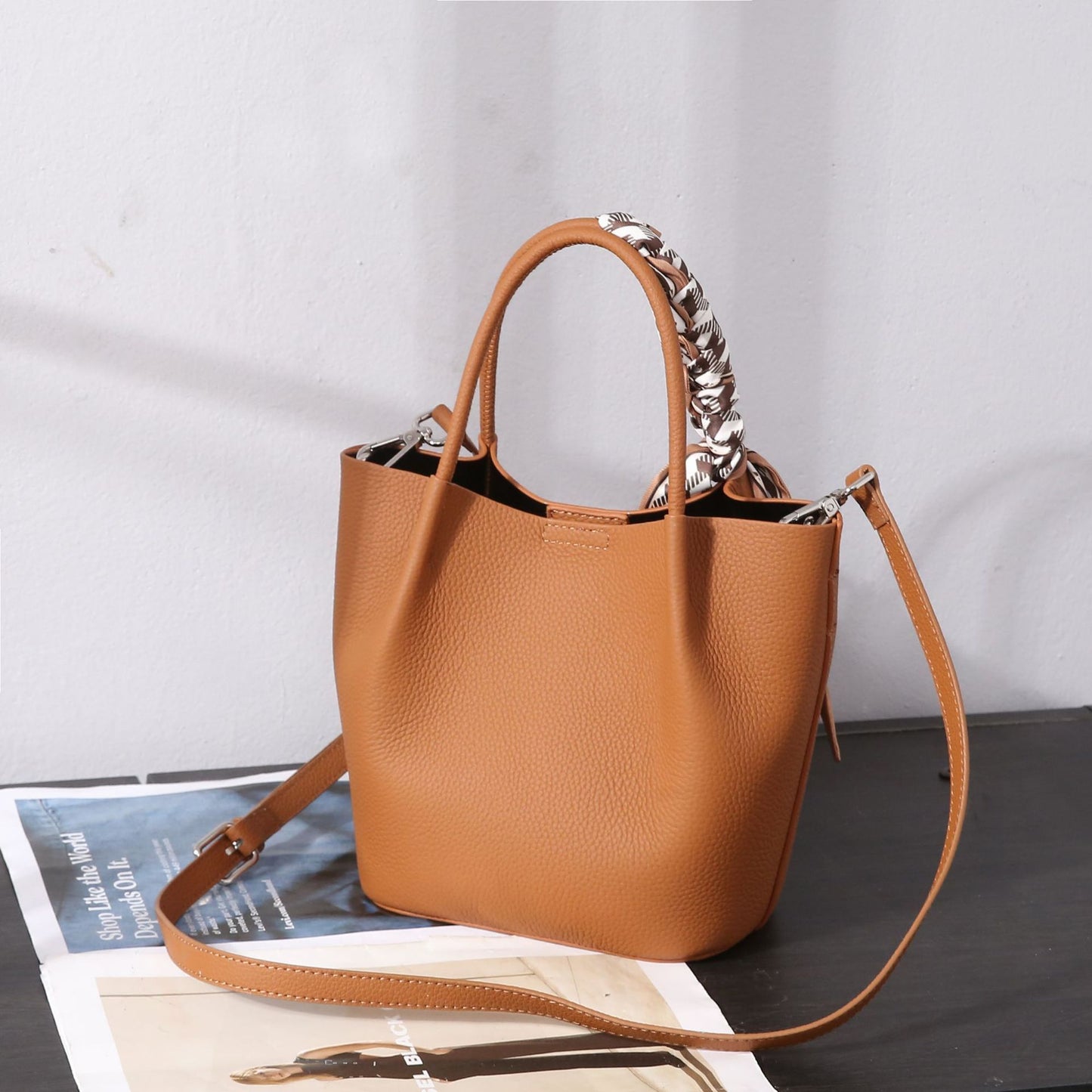 Fashion Top Layer Leather One-shoulder Women's Bag