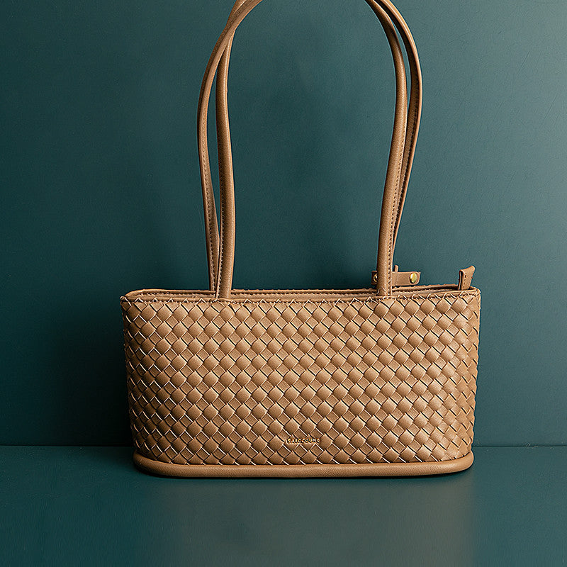 Sac bandoulière tressé vintage pour femme