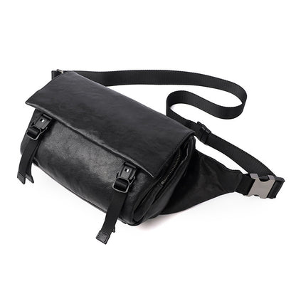 Men's Casual Vegetable Tanned Leather Bag