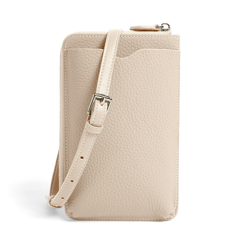 Mini sac à bandoulière en cuir véritable pour téléphone portable pour femme