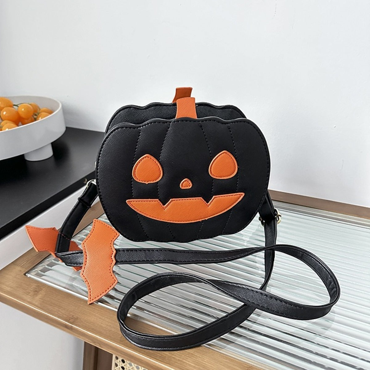 Sac à bandoulière citrouille d'Halloween pour femme, sac à main fantaisie citrouille, sac à bandoulière diable d'Halloween, sac à main amusant