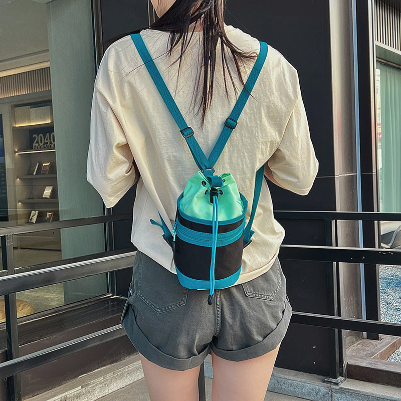 Bolso de mano para exteriores, portátil, para deportes, con forma de taza de agua, tipo bandolera