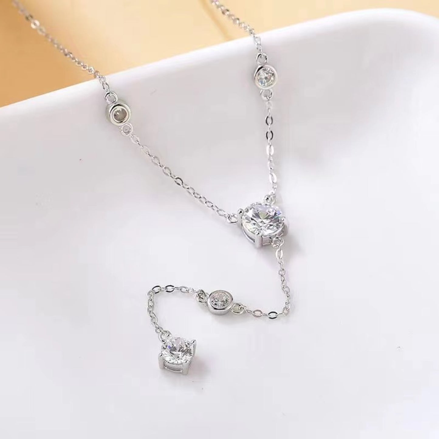 1.5 Carat Moissanite 925 Sterling Silver Necklace