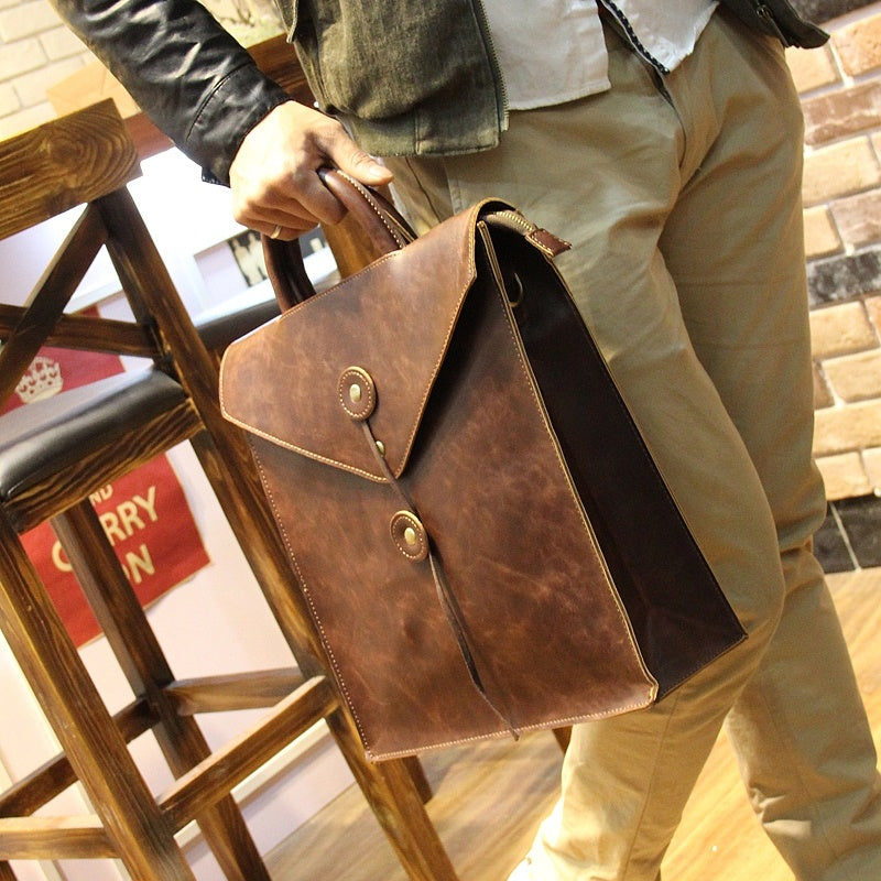 Sac à bandoulière en cuir de style nouveau pour homme