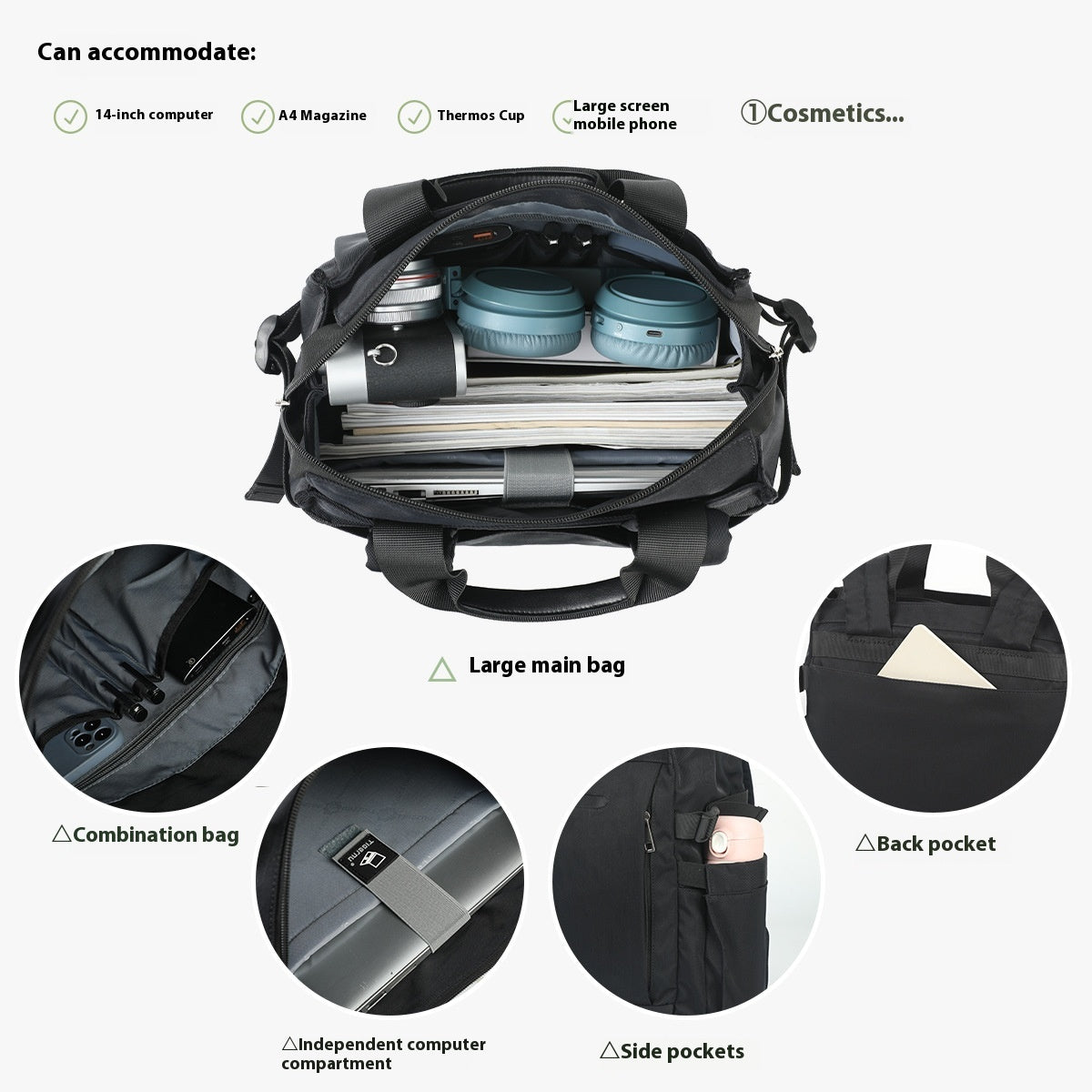 Waterproof Computer Backpack Casual Good-looking Korean Style