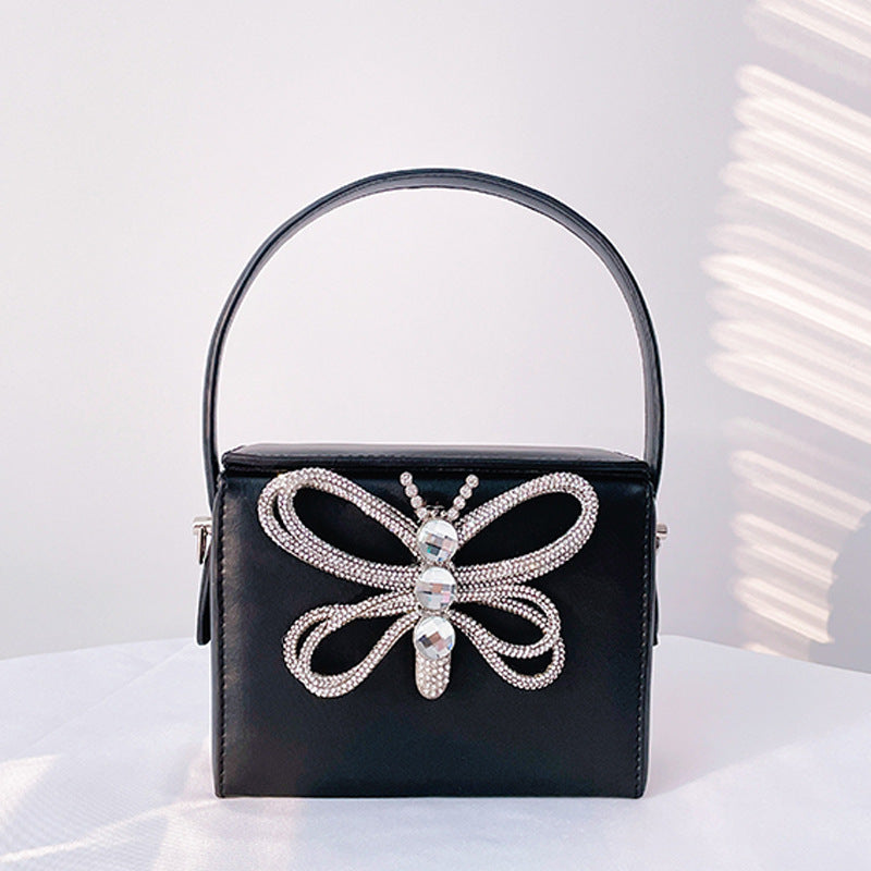 Bolso bandolera de mano con diseño de mariposa para mujer