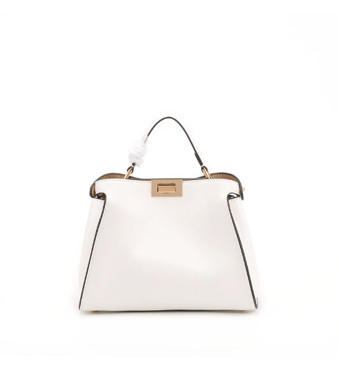 Bolso grande de moda de cuello blanco Bolso de gato nuevo Cuero Cuero Cuero