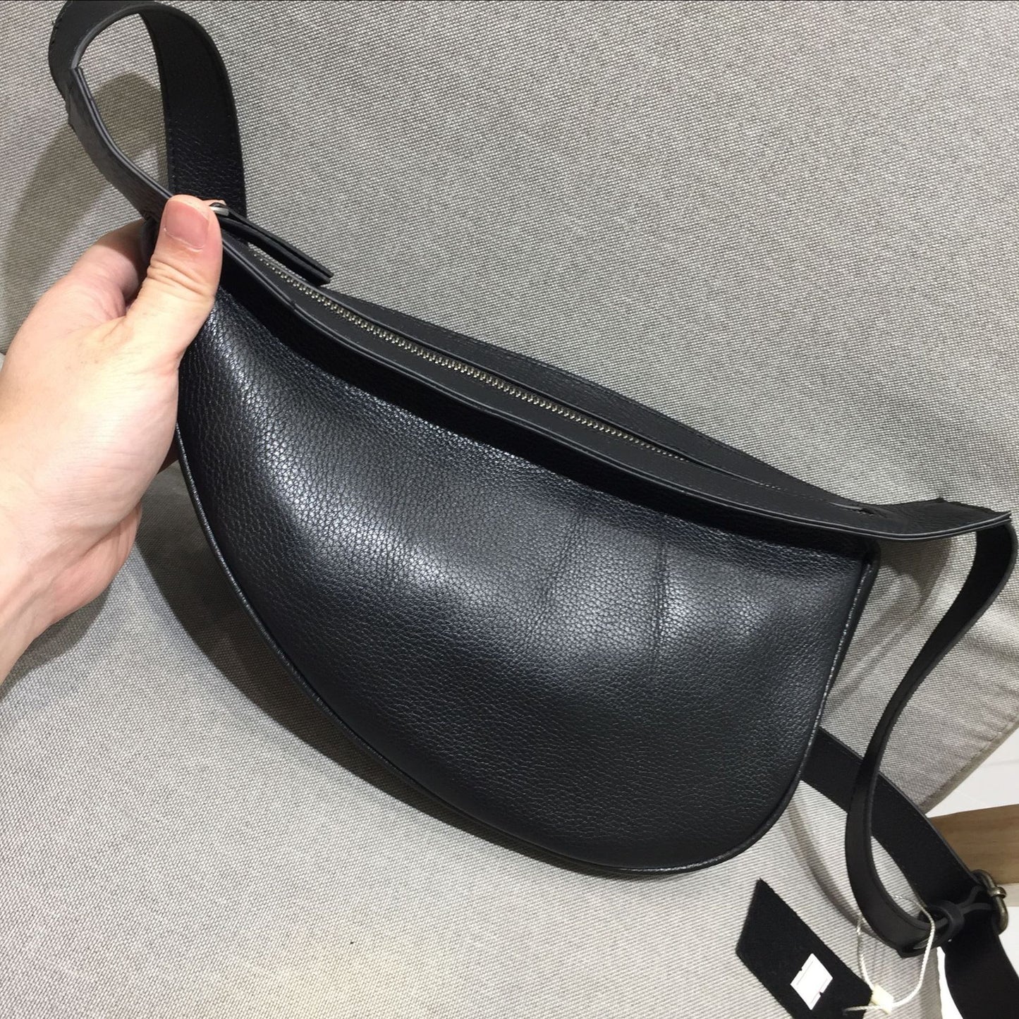 Bolso de hombro para mujer, accesorio de vestir hecho a mano con superficie de piel de vacuno auténtica retro