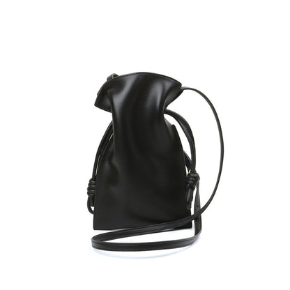 Sac à main en cuir véritable pour femme, mini-portable et porte-bonheur, style coréen, nouvelle collection été