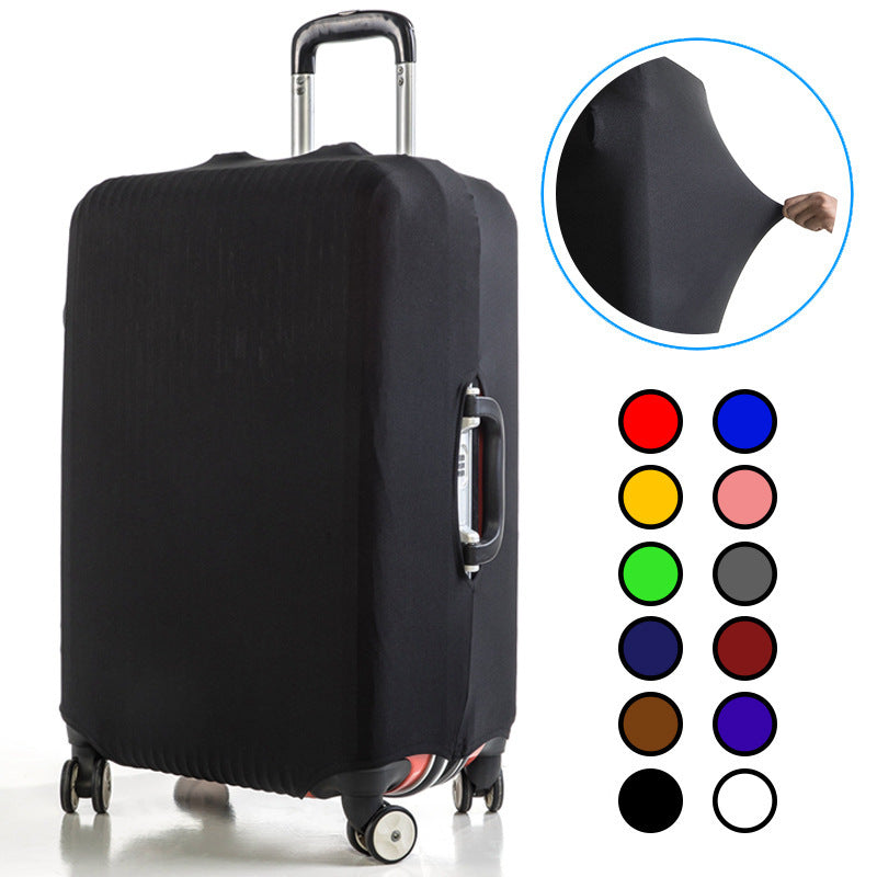 Solid Color Elastic Luggage Protection Cover