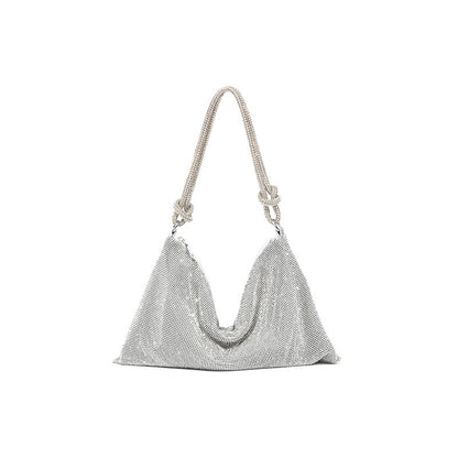 Trendy Rhinestone Bag Versatile, Casual And Simple