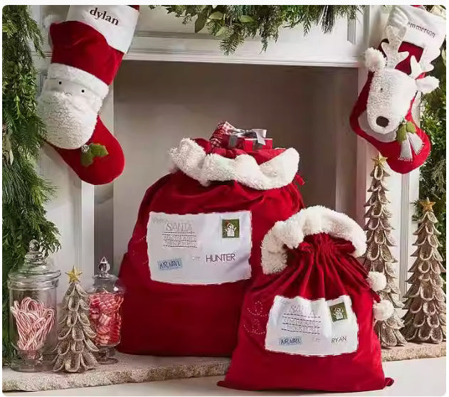 Extra Large Christmas Gift Bag With Drawstring