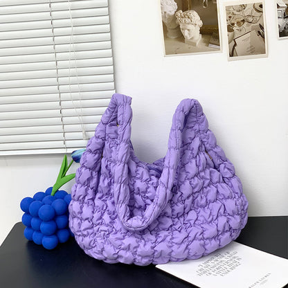 Sac à bandoulière plissé en nuage pour femme, grande capacité, léger