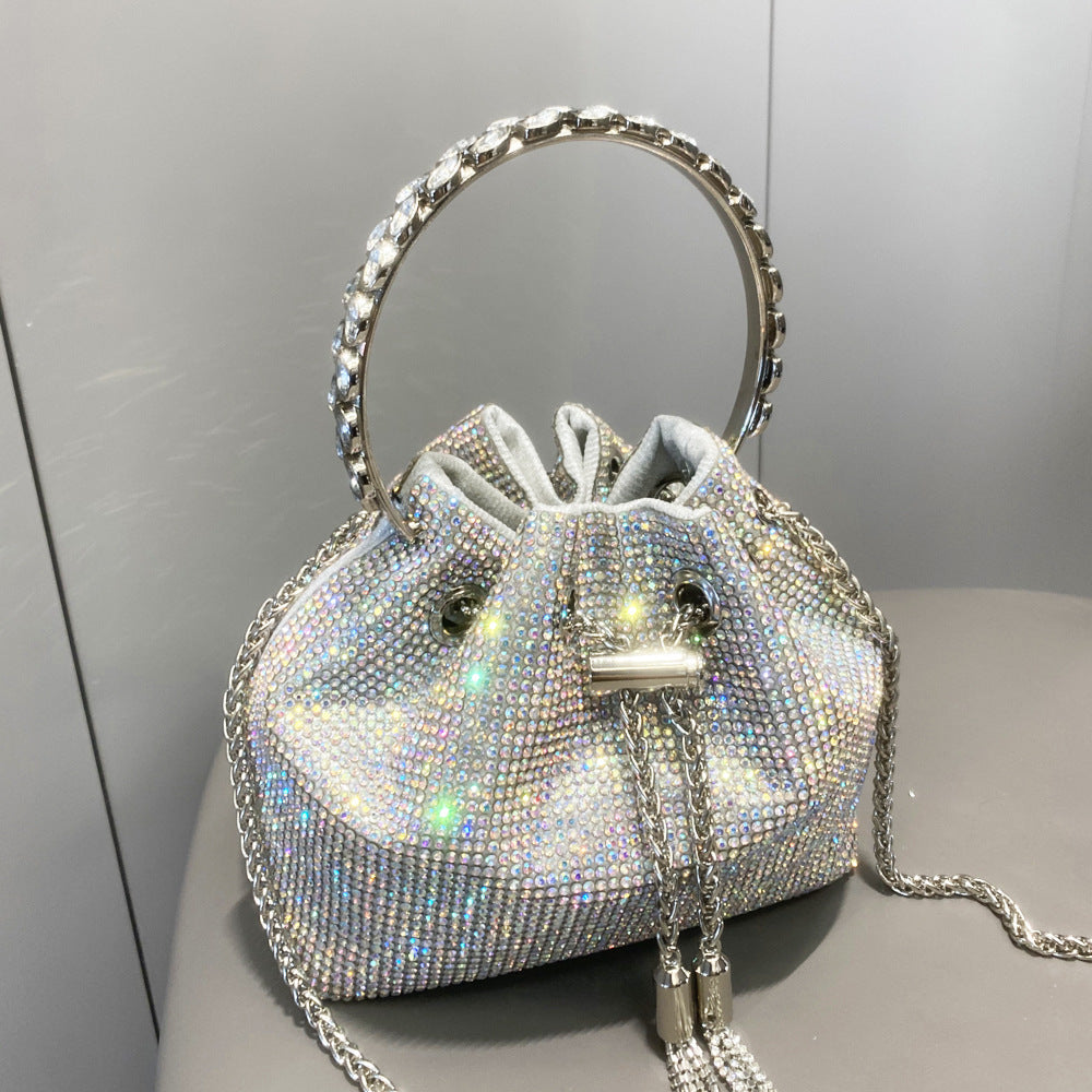 Sac à main européen et américain en diamant brillant pour femme