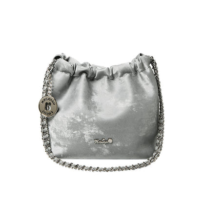 Autumn And Winter Cross-body Bag Female Chain Bucket Shoulder Leather Women Bag