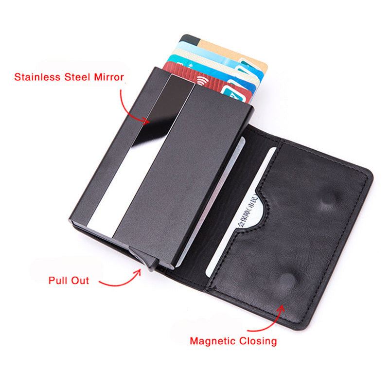 ZOVYVOL Smart Wallet Anti Theft RFID Blocking Card Case Alum