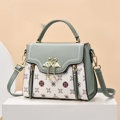 Fashion Printed Women's Portable Shoulder Small Square Bag For Women