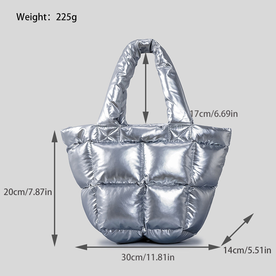 Sac en duvet souple pour femme à la mode et minimaliste