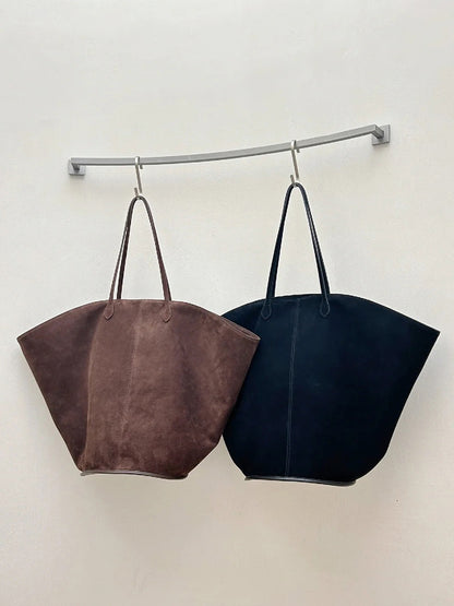 Sac à bandoulière polyvalent à main Sac fourre-tout de grande capacité Sac pour femme Maillard en daim givré