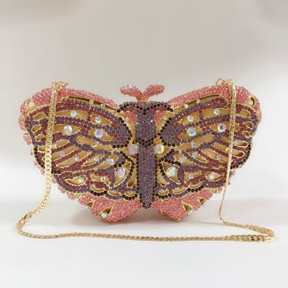 Bolso de cena con forma de mariposa para mujer