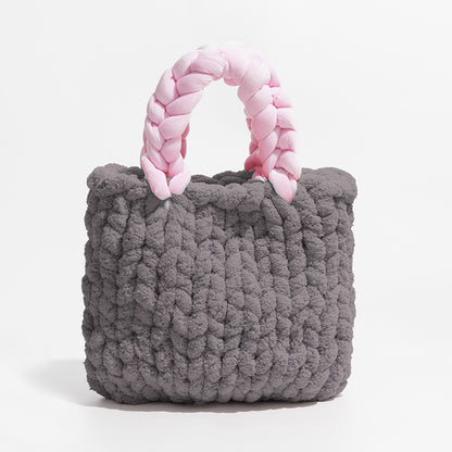 Sac seau tissé à la main pour femme