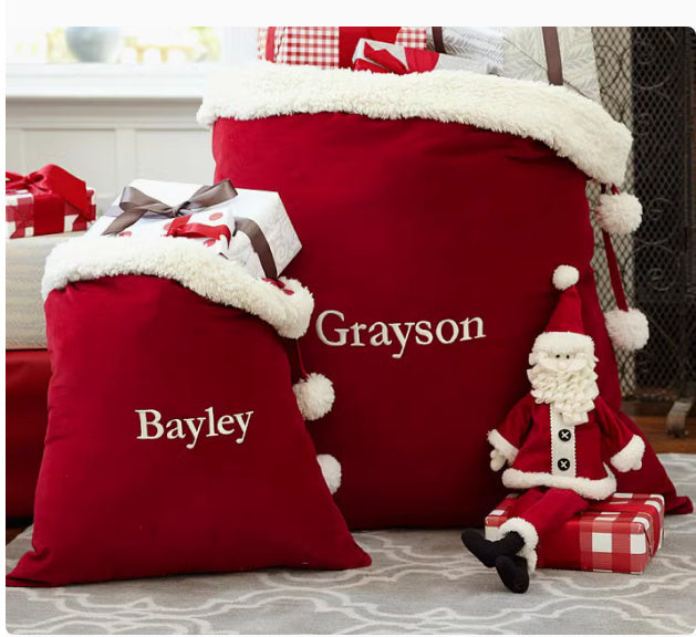 Extra Large Christmas Gift Bag With Drawstring