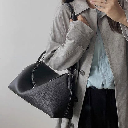 Sac à bandoulière en cuir de vachette tendance pour femme