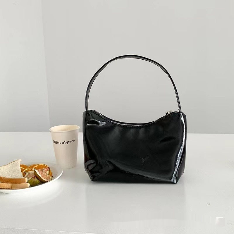 Special-interest Design Lunch Box Handbag Simple Soft Leather Fashion Shoulder Bag